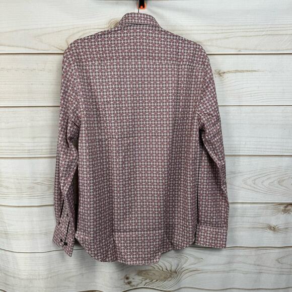 Society of Threads Burgundy Long Sleeve Button Up Size Small - Picture 5 of 11